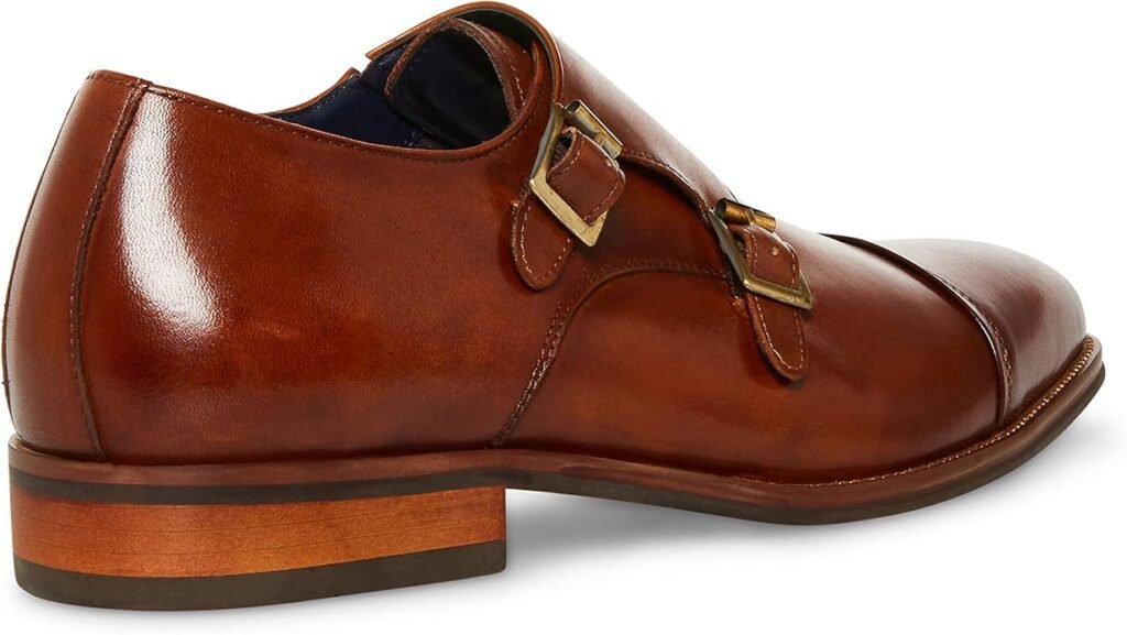 Leather Men's Monk Strap Shoes 