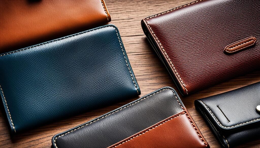 Types of thin leather wallet