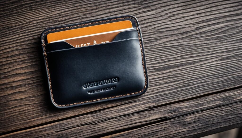 genuine leather card holder