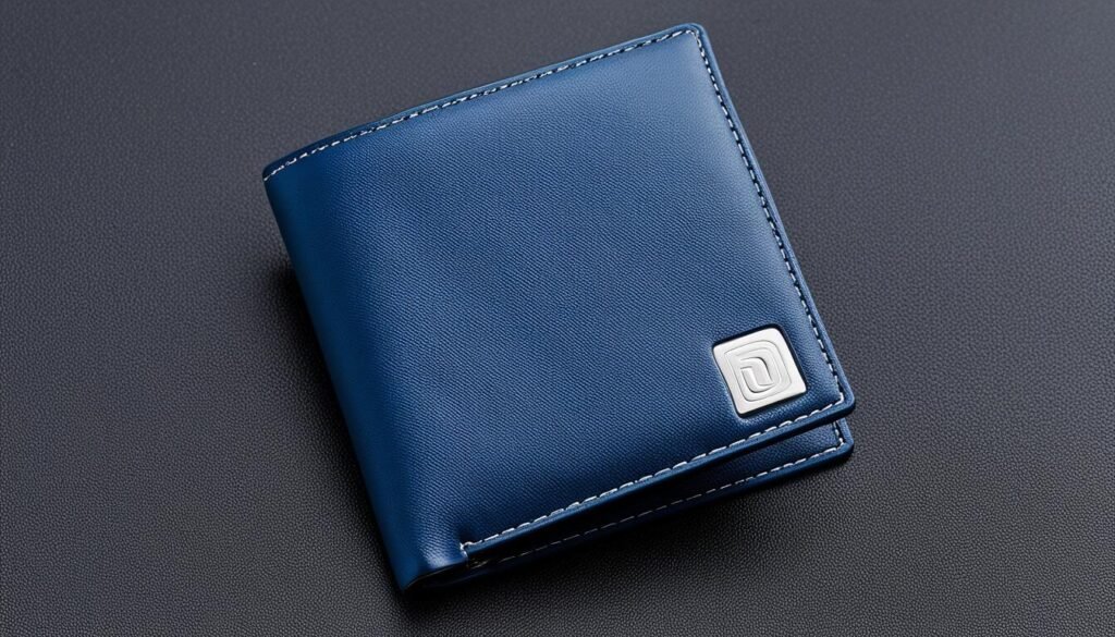 genuine leather wallet with RFID protection