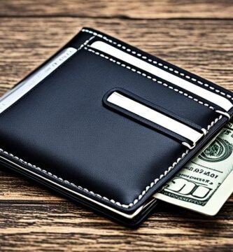 mens slim wallet with money clip