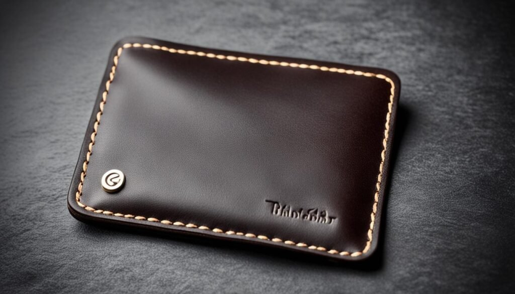 minimalist leather wallet