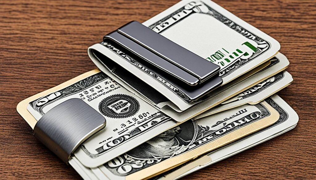 slim wallet money clip