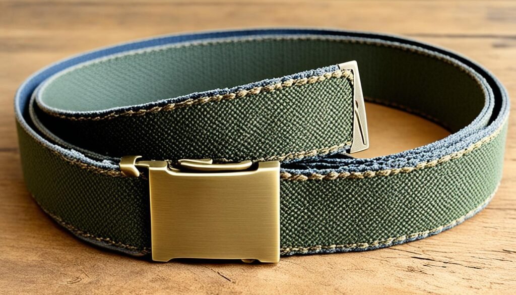 Canvas belt