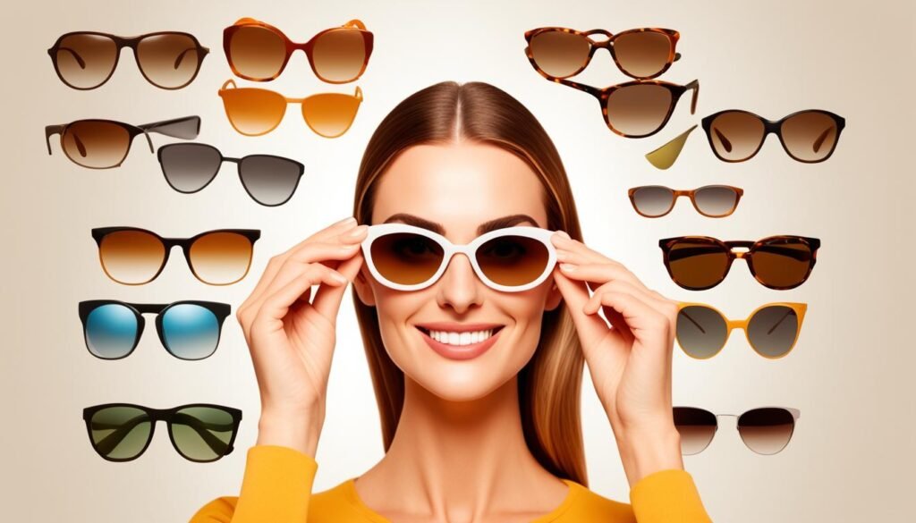 Choosing sunglasses for different face shapes