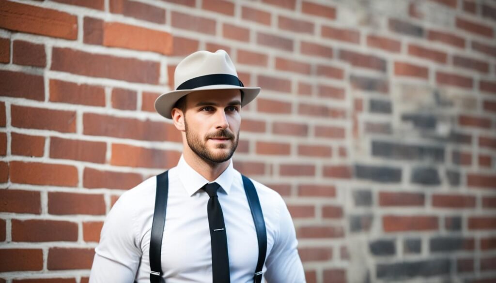 How to style leather suspenders