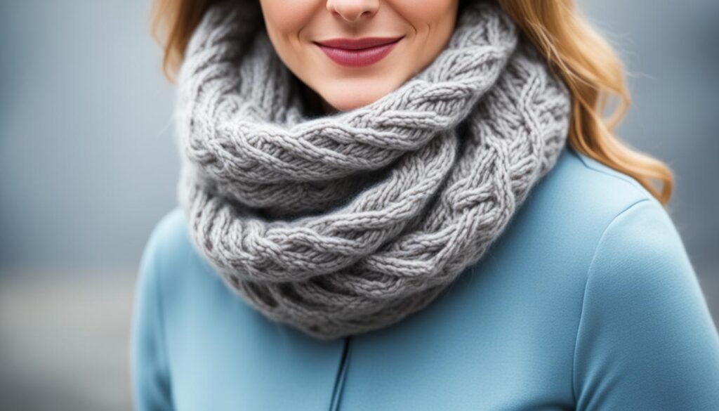 Knitted scarf