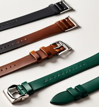 Leather watch band