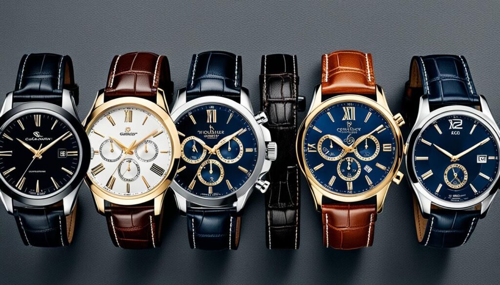 Men's dress watches selection