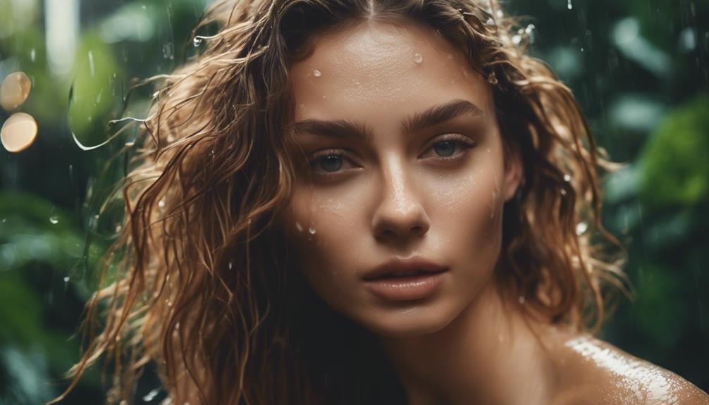 achieve trendy wet hair