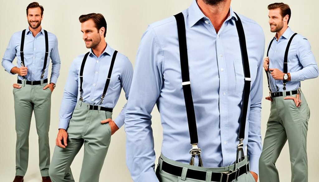 adjustability and functionality of clip-on suspenders