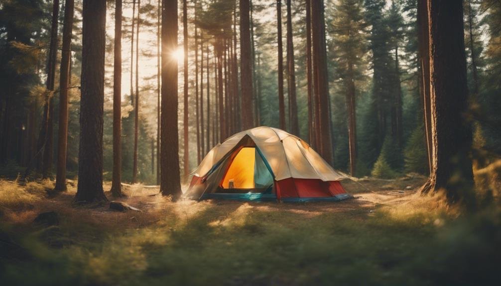 camping equipment selection options