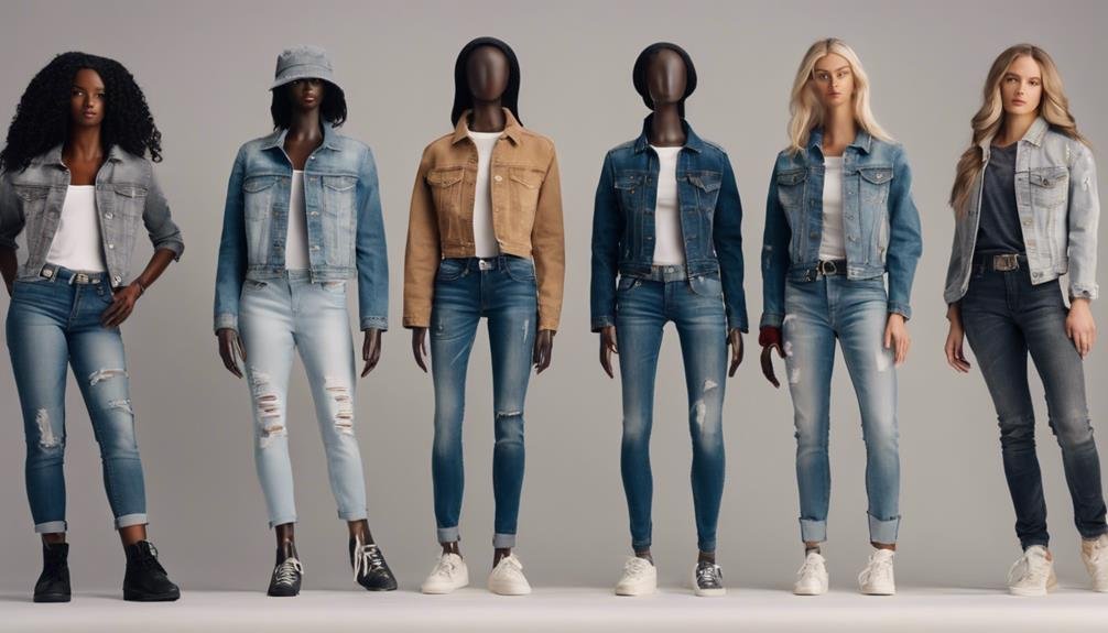 diverse denim fashion options