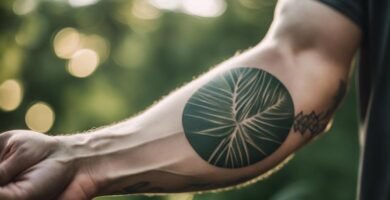 elegant minimalist men s tattoos