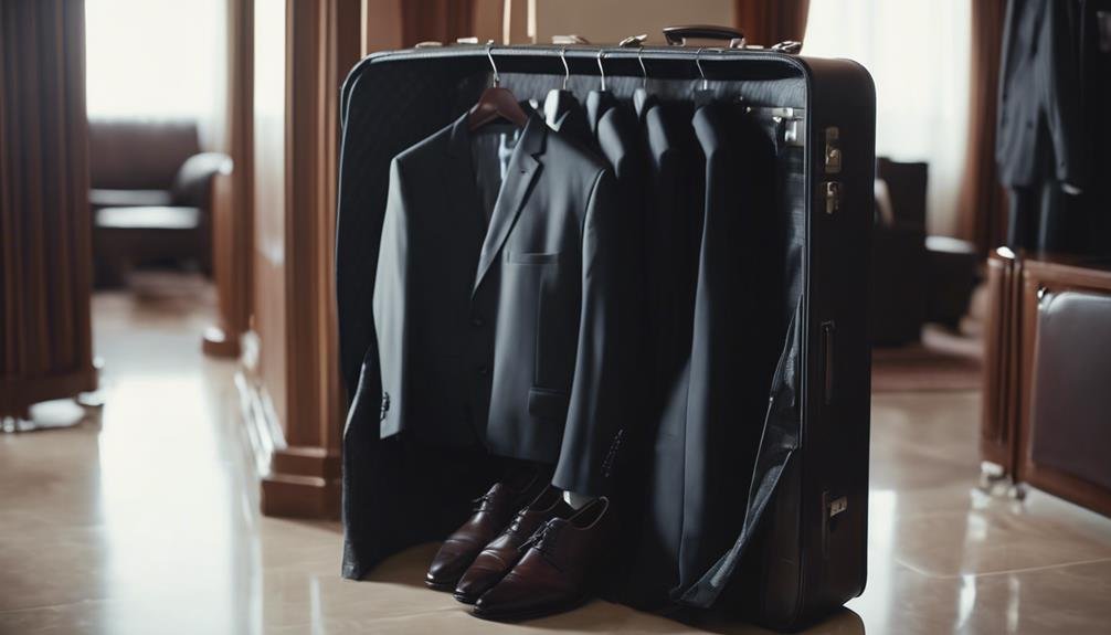 elegant travel suit cases