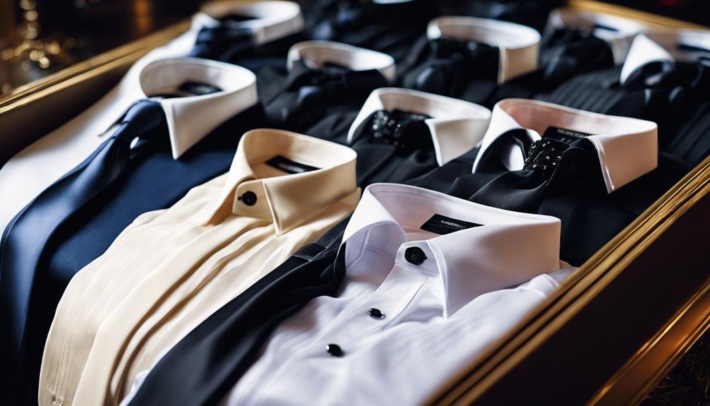 elegant tuxedo shirts available