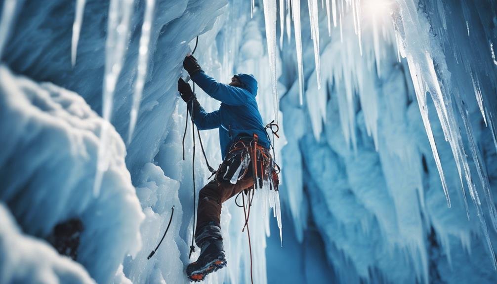 extreme winter sport involving ice