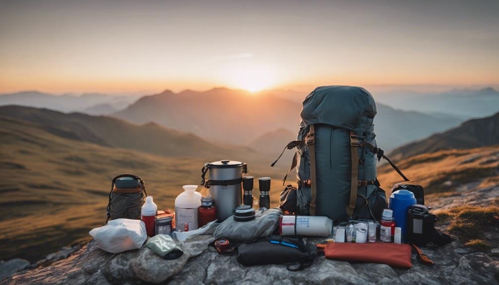 lightweight portable minimalist hiking essentials