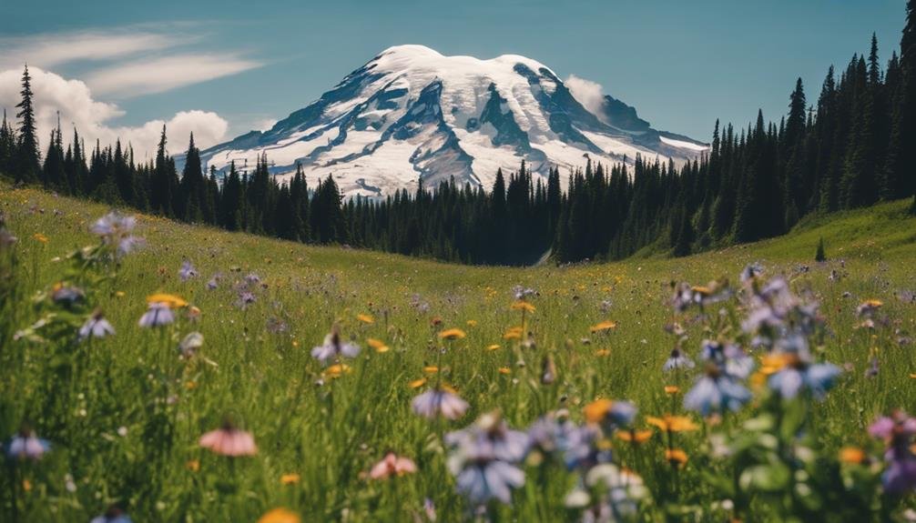 majestic snow capped volcanic landscape