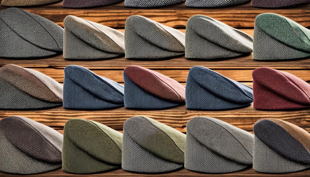 newsboy cap, tweed flat cap, ivy cap, flat cap variations