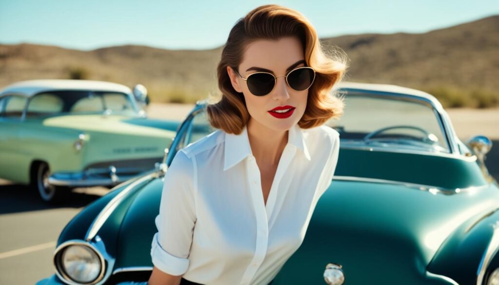 retro eyewear showcasing iconic browline design