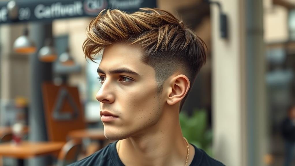 short hairstyle with texture