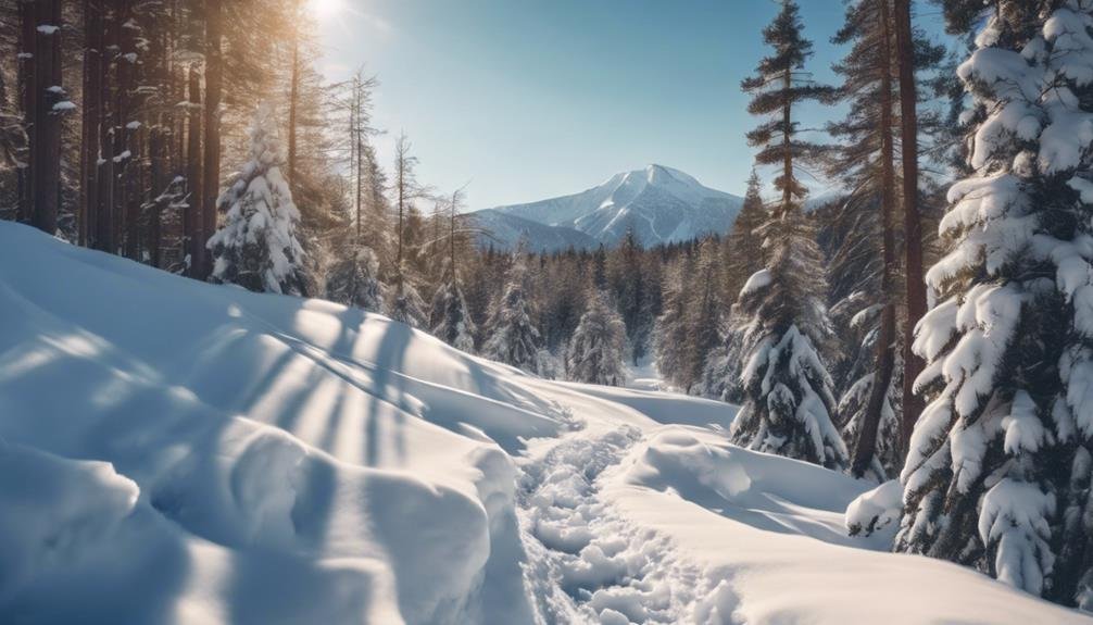 snowy serene snowshoe adventure