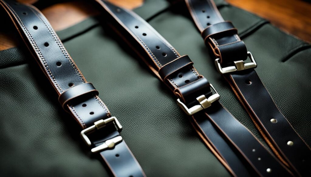 stylish leather suspenders