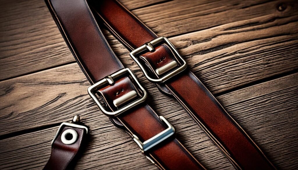 stylish leather suspenders