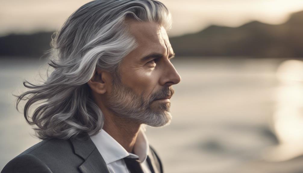 stylish long grey hairstyles