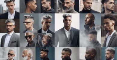 trendy grey hairstyles for men