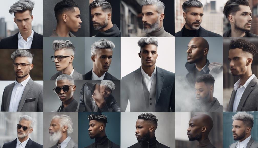 trendy grey hairstyles for men