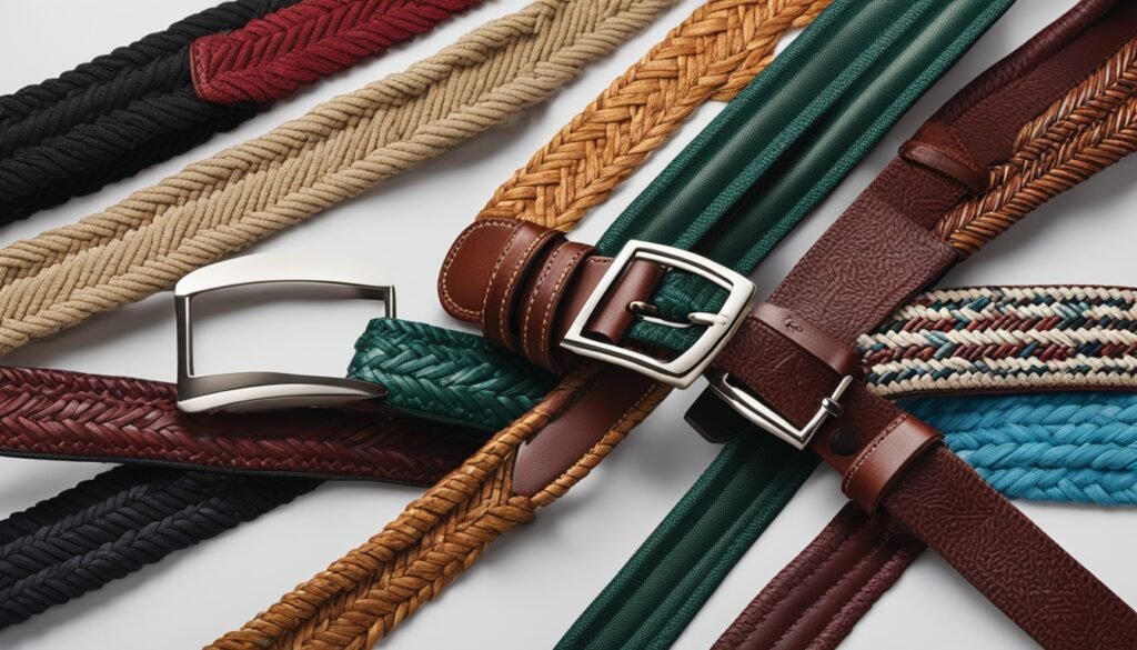 types of woven belts