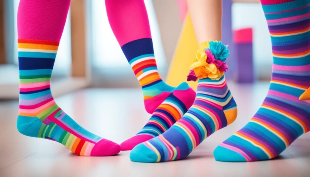 vibrant socks styles