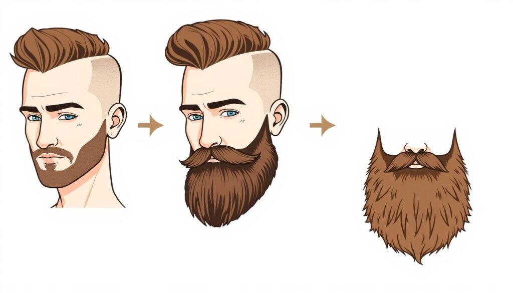 Beard growth process