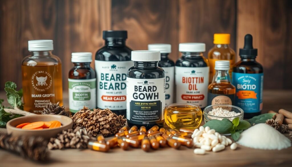 Beard growth supplements