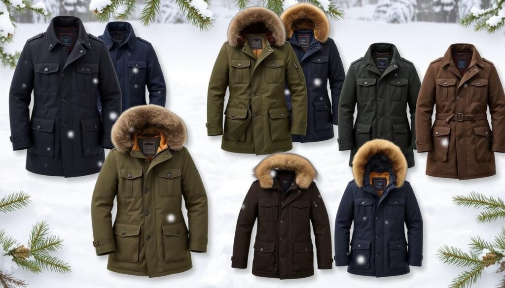 Men's Military-Style Winter Coats