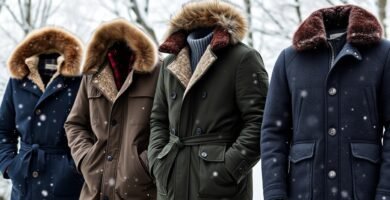 Men's Winter Coats with Faux Fur Linings