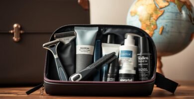 Men's grooming essentials for travel