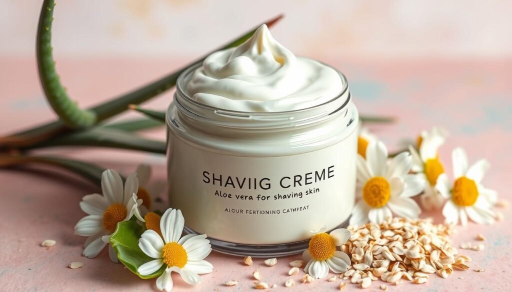 Shaving cream for sensitive skin