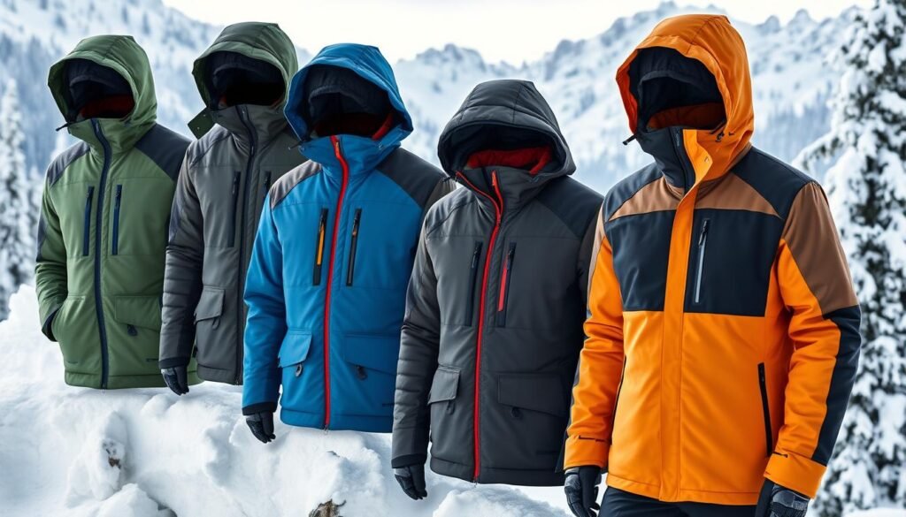 Technical winter jackets