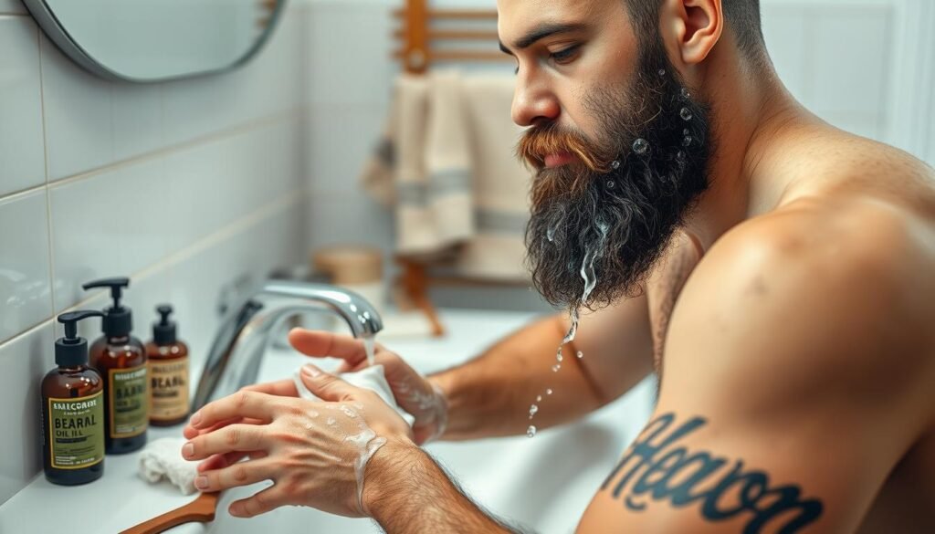 proper beard cleaning techniques