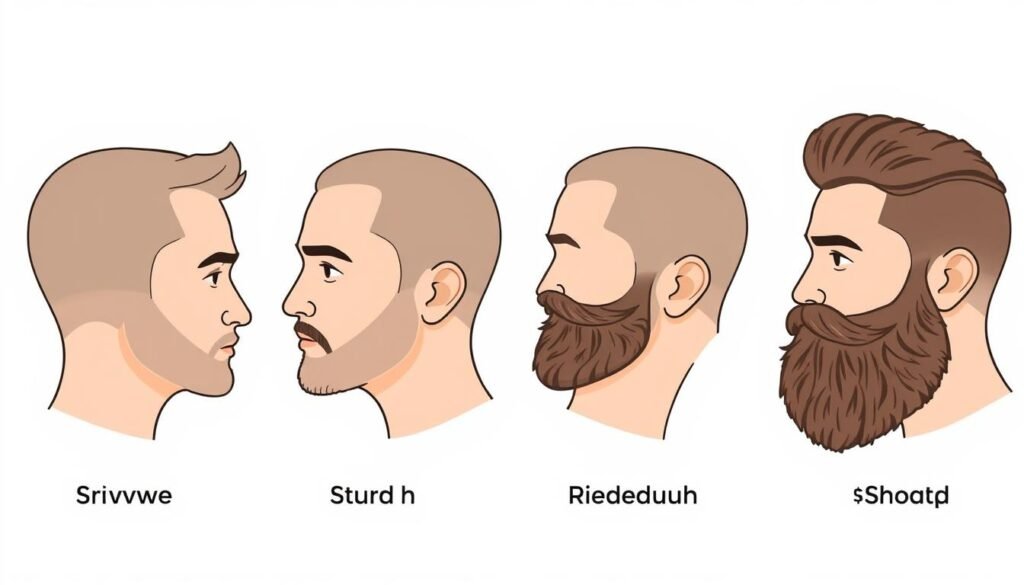 stages of beard growth